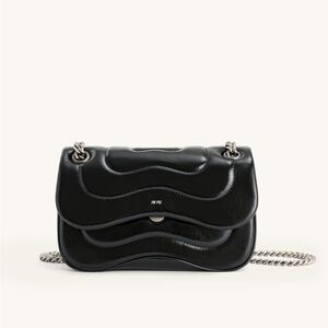 JW PEI Tina Quilted Chain Crossbody - Black